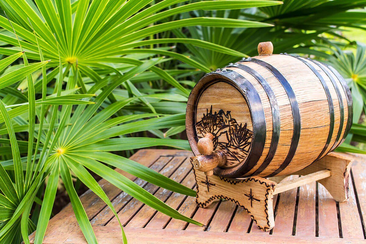 Image of a barrel of rum Image of a barrel of rum