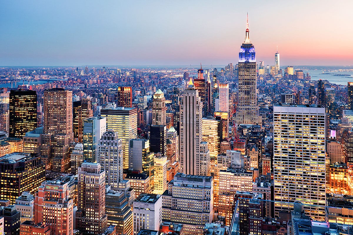 Gorgeous view from a height of New York