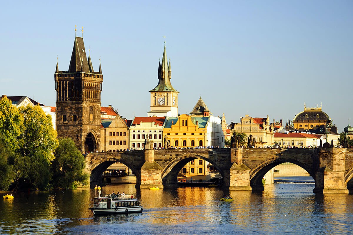 Old Town Square and Charles Bridge in Prague, Czech Republic Old Town Square and Charles Bridge in Prague, Czech Republic
