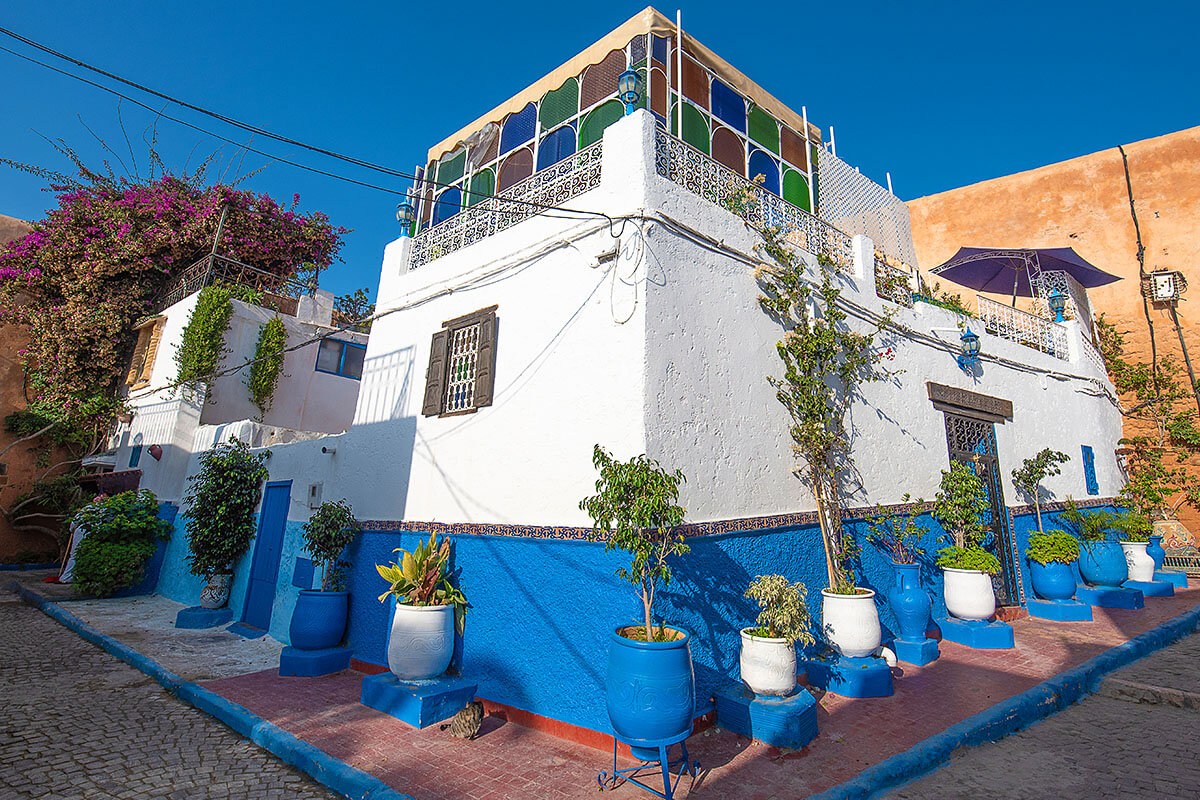 Oudaias Kasbah - this area is the main tourist center of Rabat
