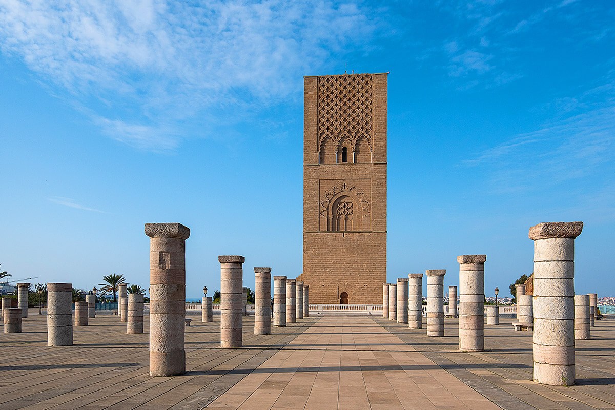Hassan Tower - popular attraction in Rabat, Morocco