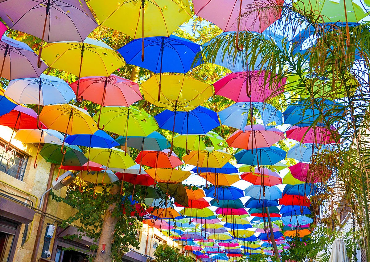 Popular street for tourists - Ledra Street, Nicosia, Cyprus