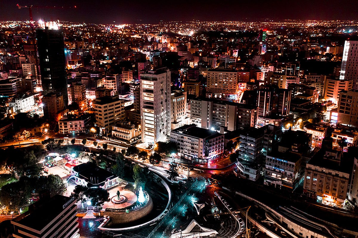 Nicosia Nightlife Tour - panoramic view of the night city
