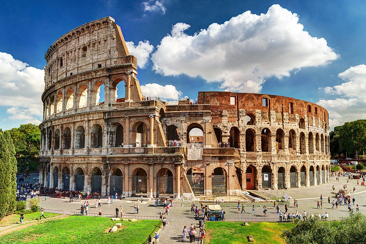 Historic building in Rome - Colosseum Historic building in Rome - Colosseum