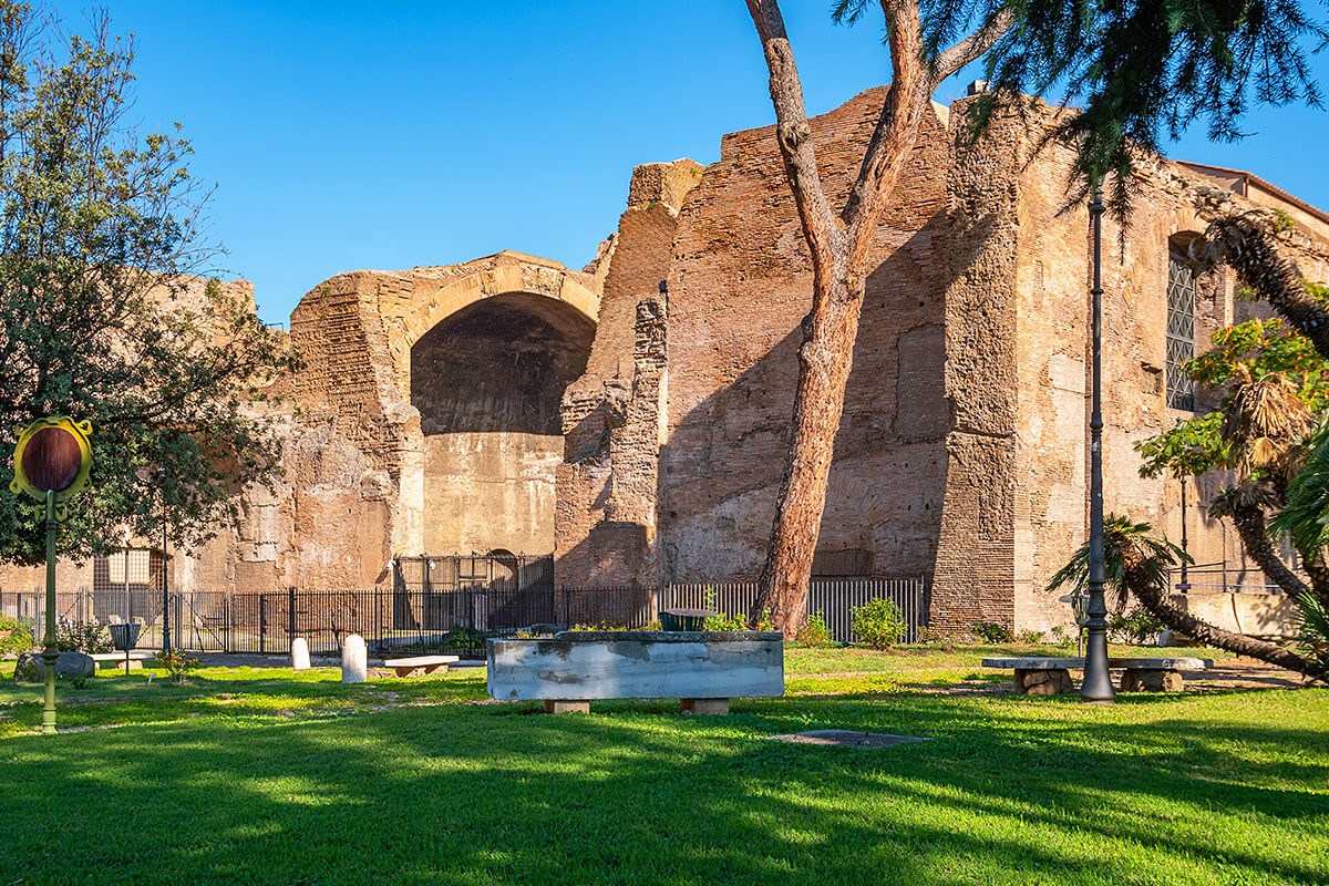 Image of the bath complex Baths of Diocletian, Rome Image of the bath complex Baths of Diocletian, Rome