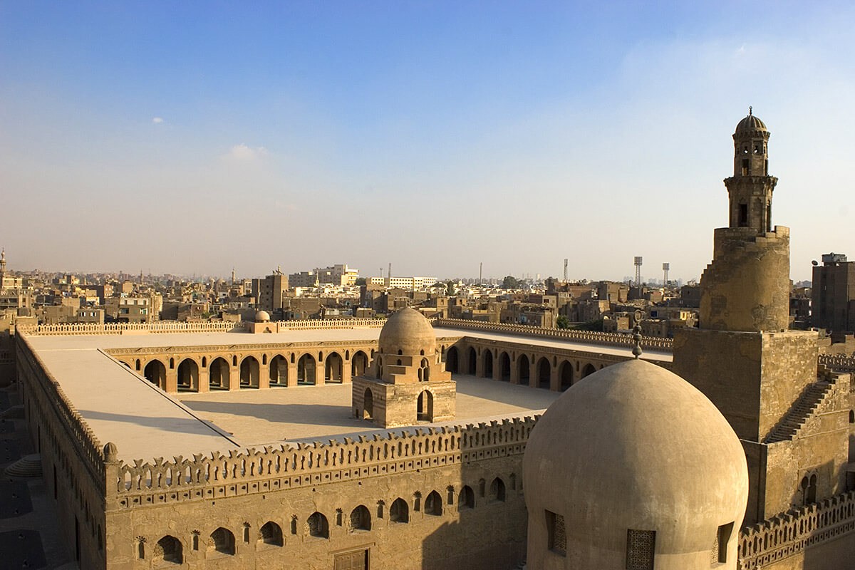 Mosque of Ibn Tulun - famous landmark in Cairo, Egypt Mosque of Ibn Tulun - famous landmark in Cairo, Egypt