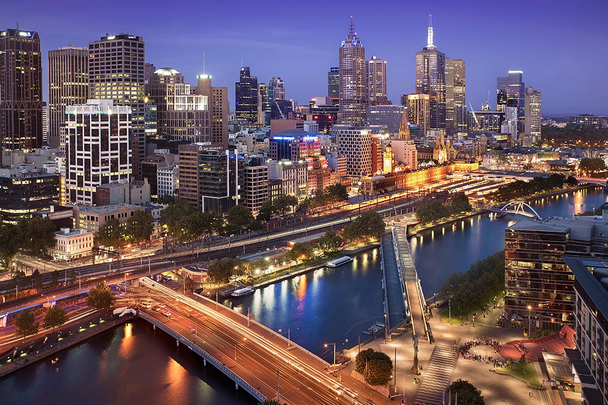 View of the night Melbourne View of the night Melbourne