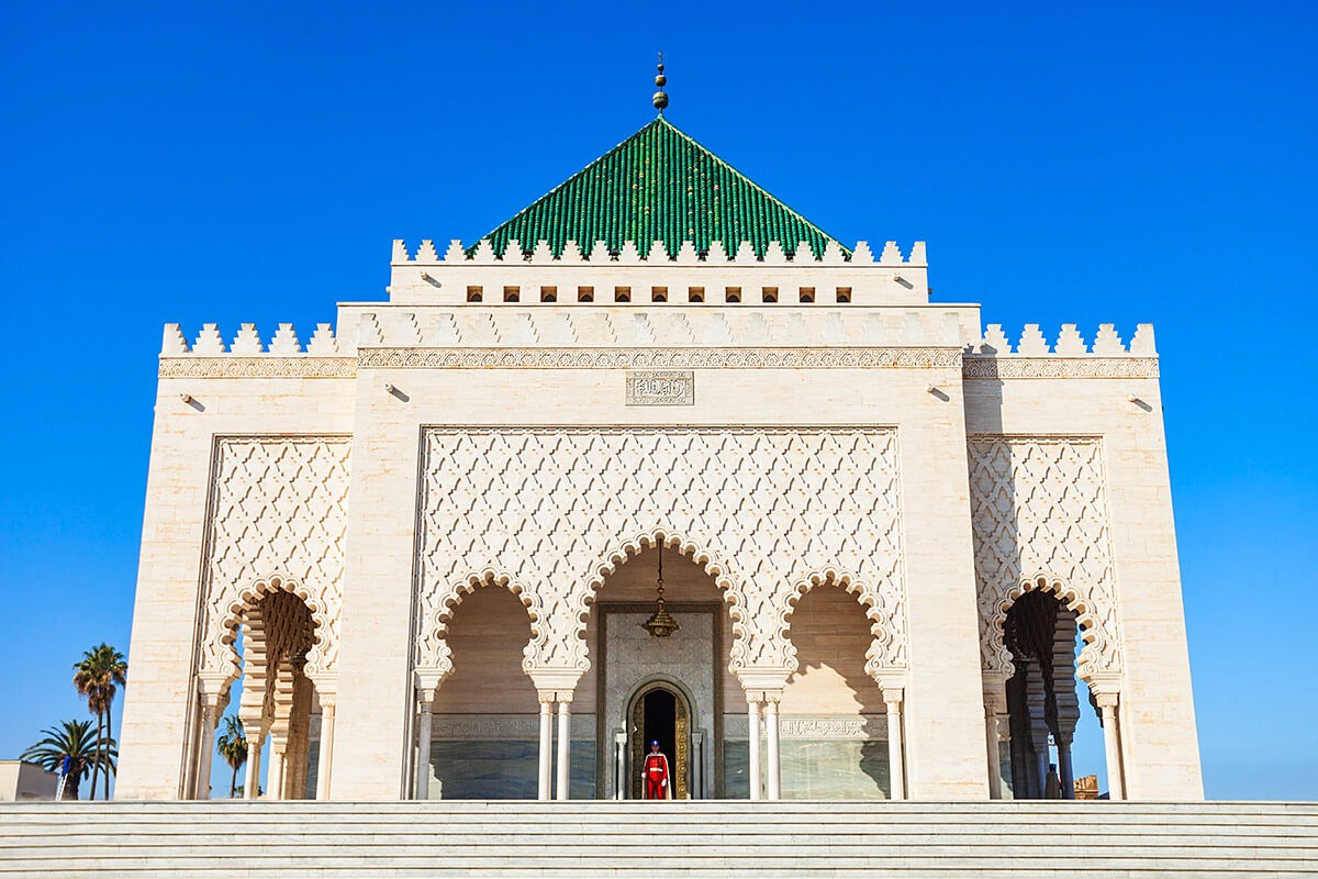 View of the Mausoleum of King Mohammed V