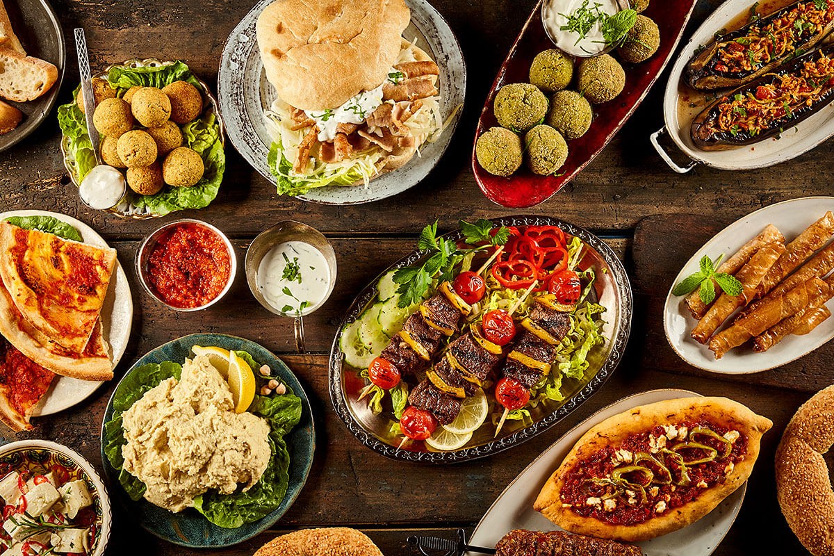 Babylon Bar - large assortment of national food