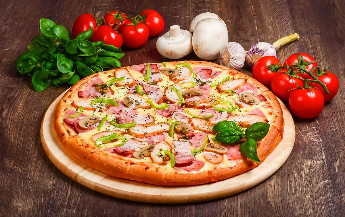 Image of iconic food in Italy - Pizza Image of iconic food in Italy - Pizza