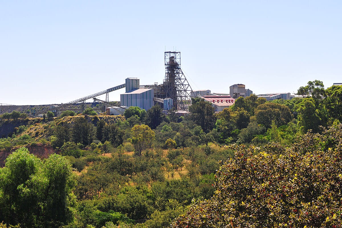 View of famous landmark - Cullinan Diamond Mine in Cullinan View of famous landmark - Cullinan Diamond Mine in Cullinan