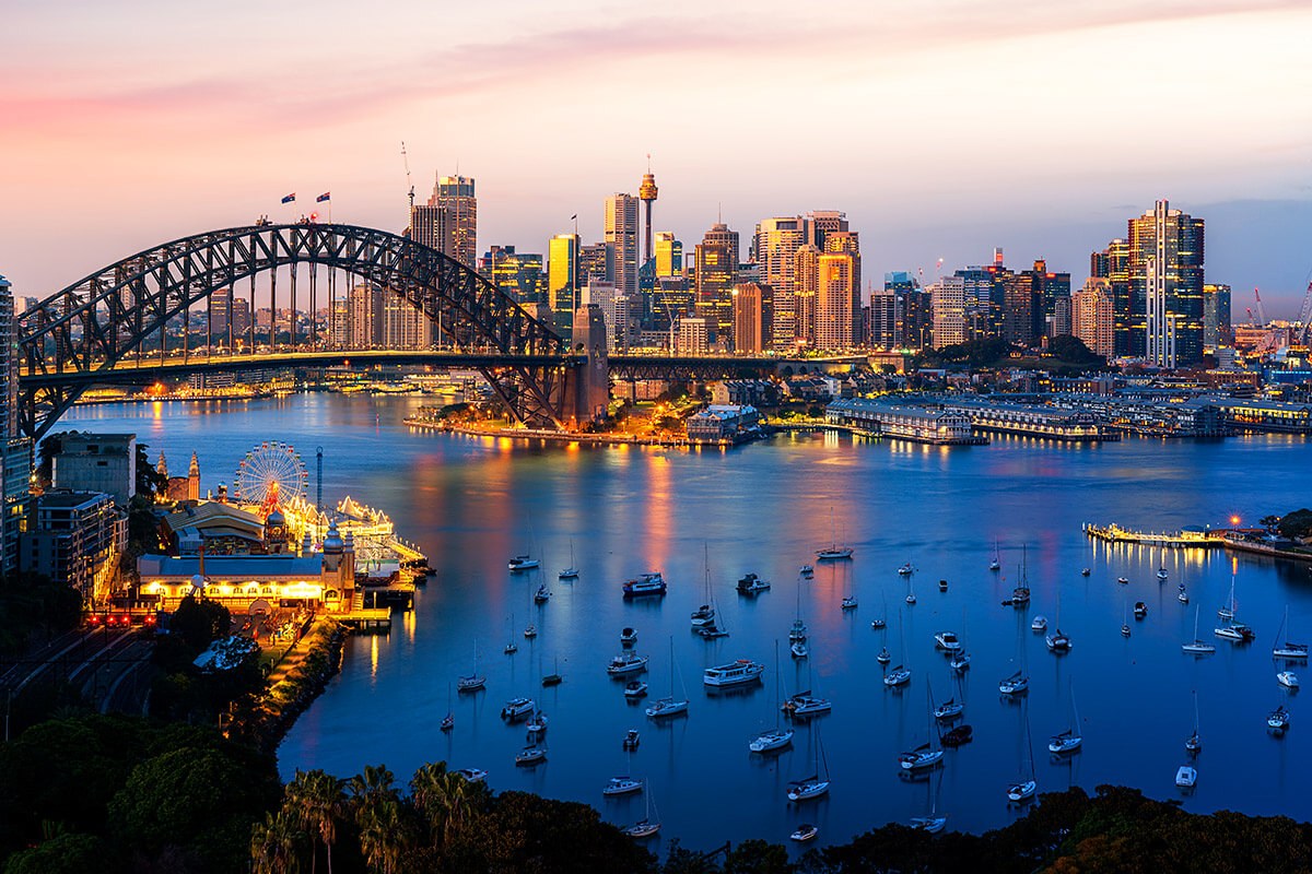 World famous attraction - Sydney Harbour, Australia World famous attraction - Sydney Harbour, Australia