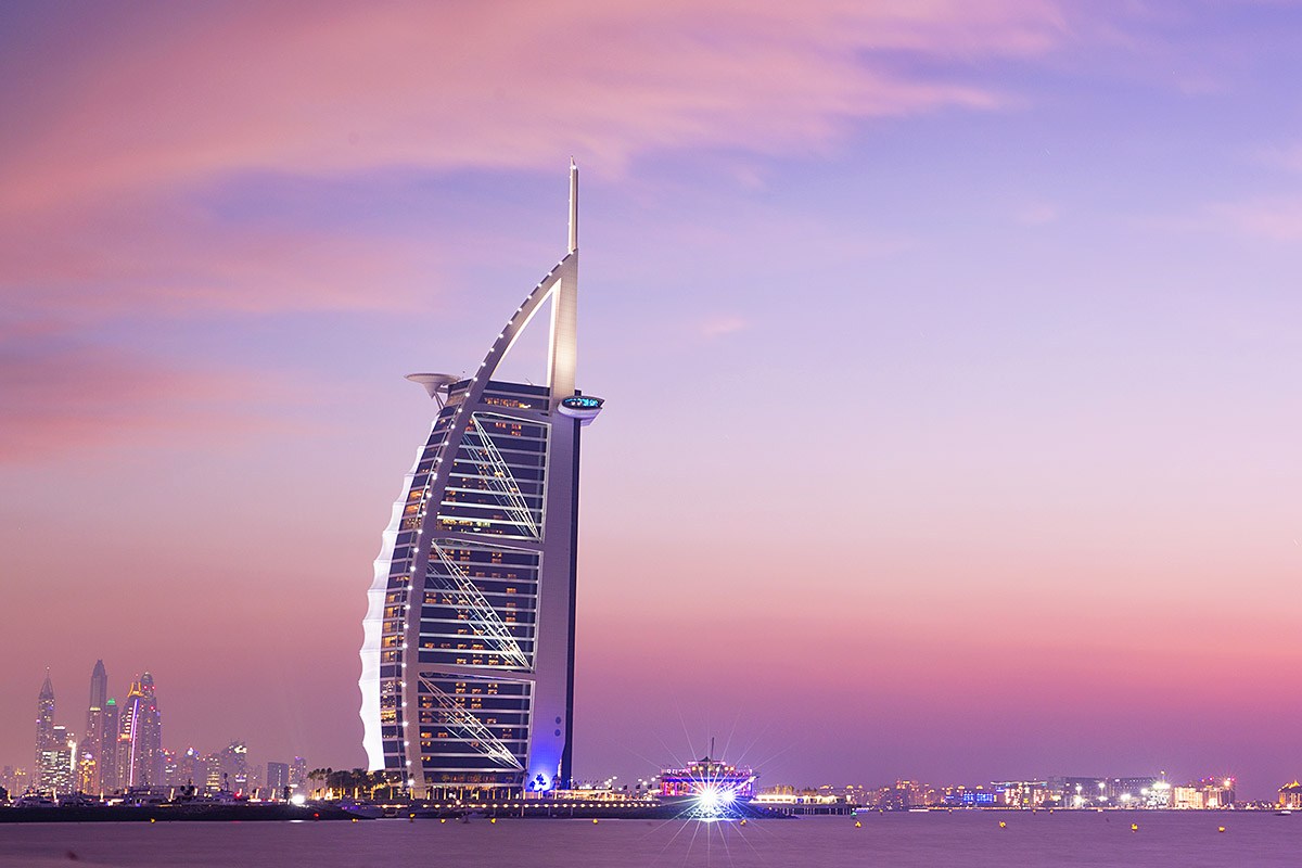 Image of the first 7 star hotel in the world - Burj Al Arab Hotel Image of the first 7 star hotel in the world - Burj Al Arab Hotel