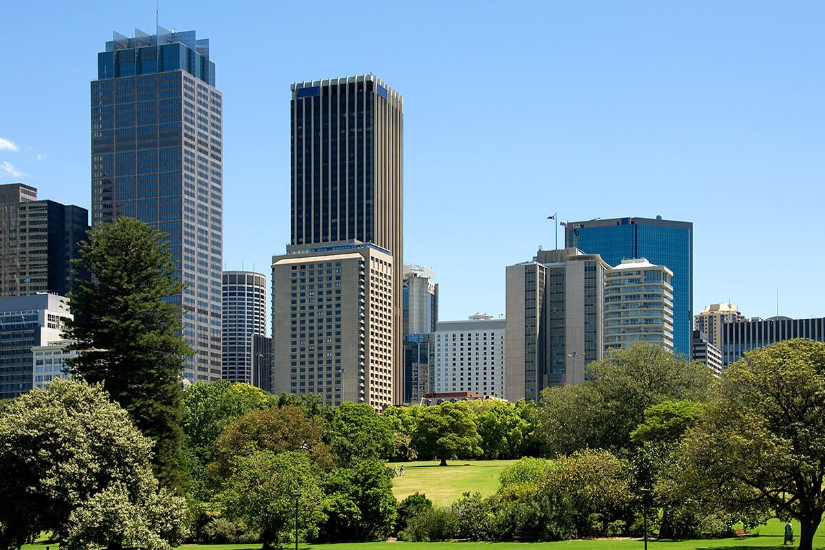 Hyde Park - park in the central business district of Sydney Hyde Park - park in the central business district of Sydney