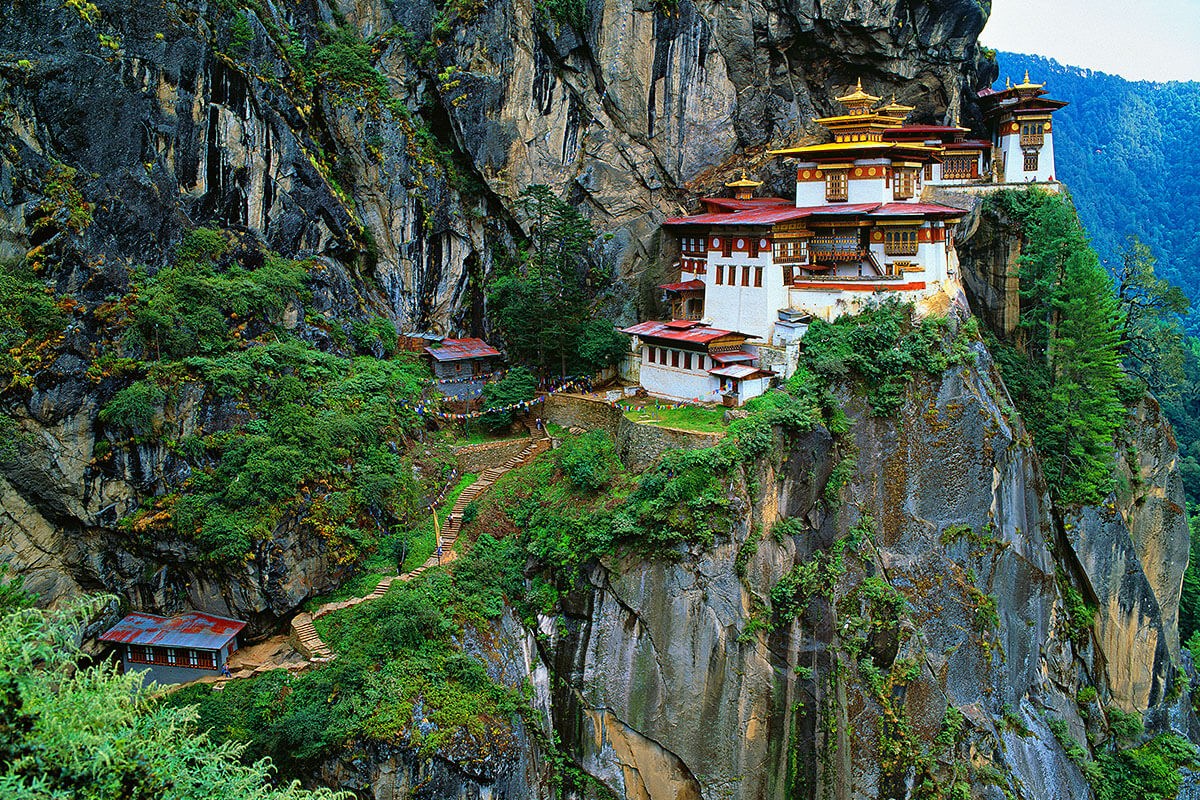 Image of the amazing place of the Tiger's Nest, Bhutan Image of the amazing place of the Tiger's Nest, Bhutan