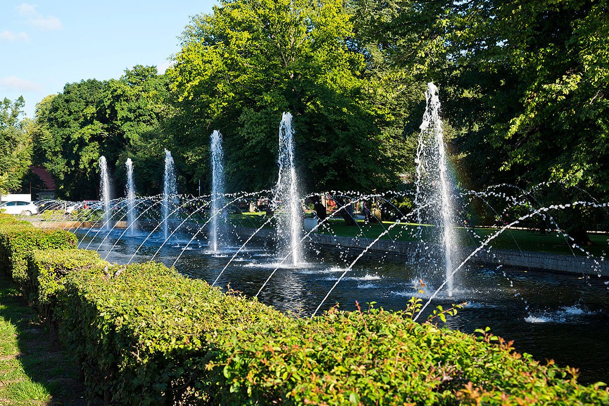 Image of beautiful fountains in Poland Image of beautiful fountains in Poland