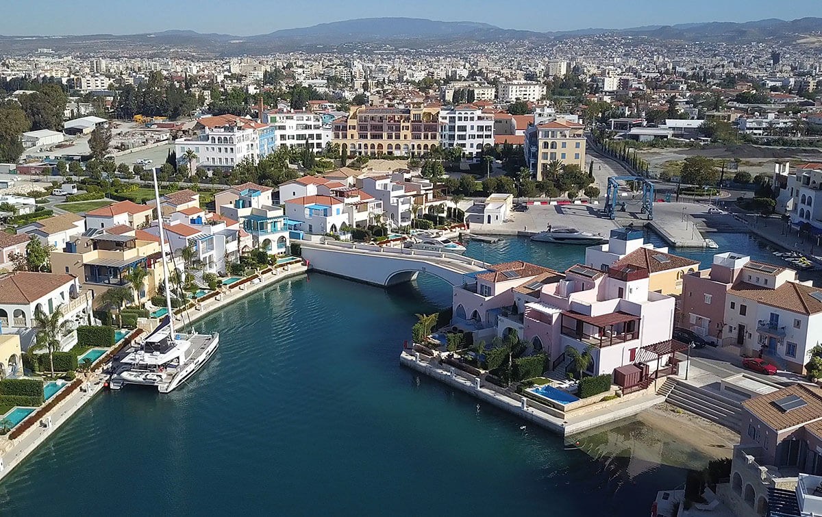 Panoramic views of the Limassol Marina Panoramic views of the Limassol Marina
