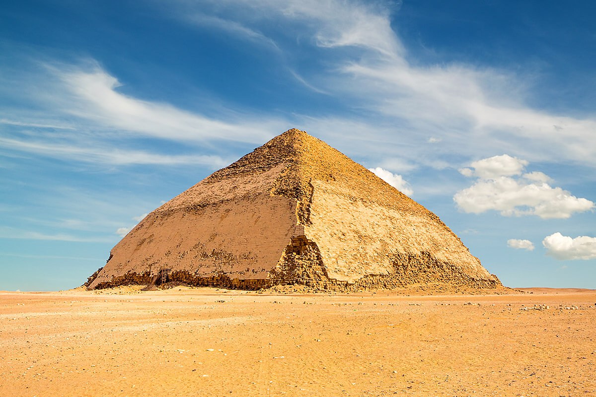 View of the Bent Pyramid View of the Bent Pyramid