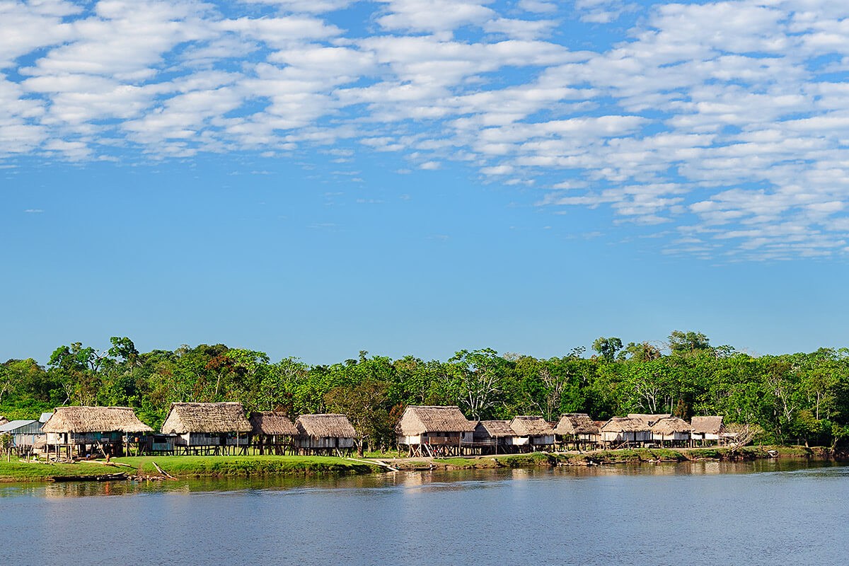 Image of huts of Brazilian tribes Image of huts of Brazilian tribes