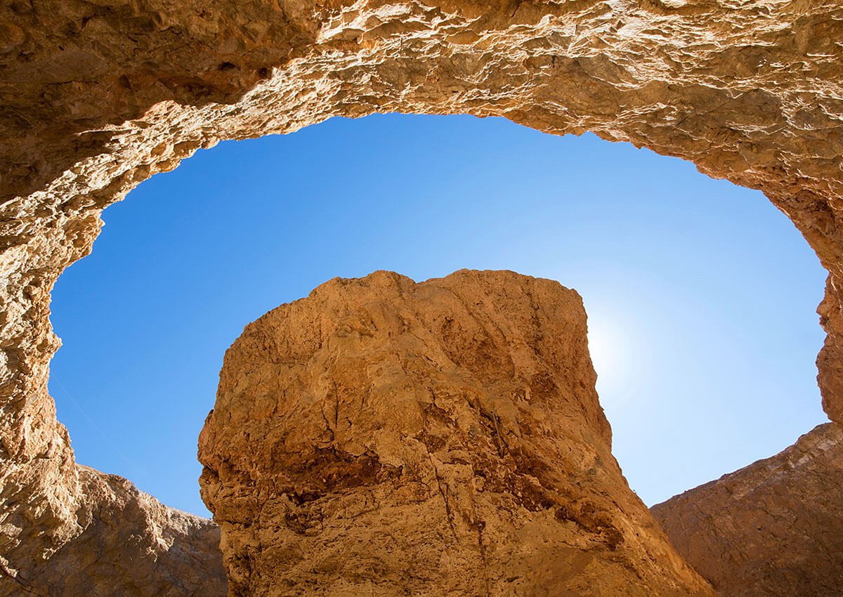 Beautiful view from a cave in Egypt Beautiful view from a cave in Egypt