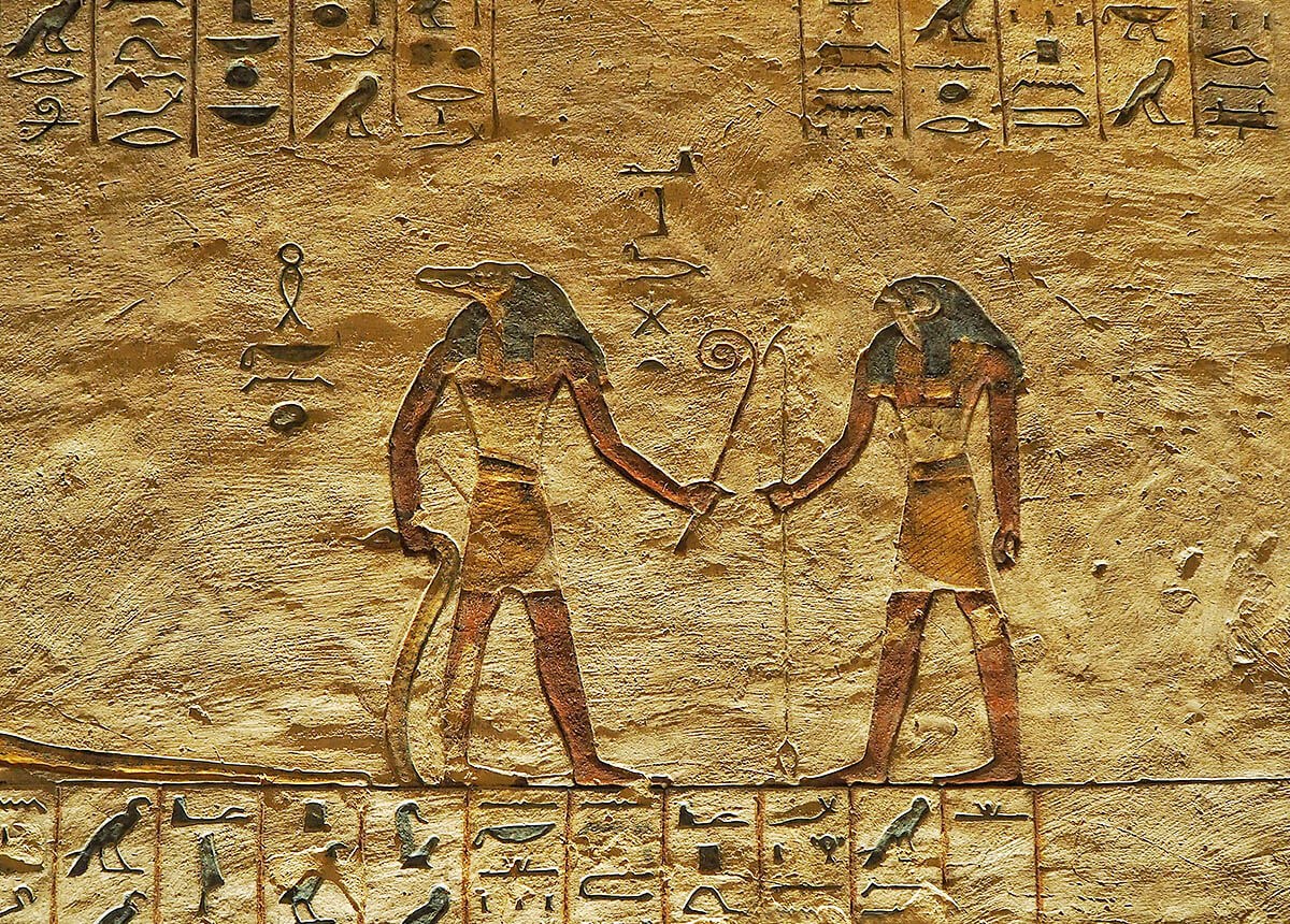 Egypt Hieroglyphics in Valley of Kings, Egypt Egypt Hieroglyphics in Valley of Kings, Egypt