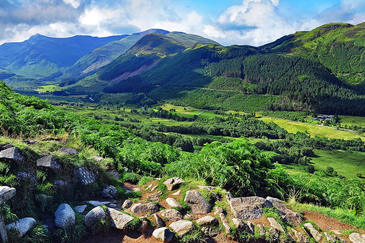 Fascinating mountain view in Ben Nevis, Scotland Fascinating mountain view in Ben Nevis, Scotland