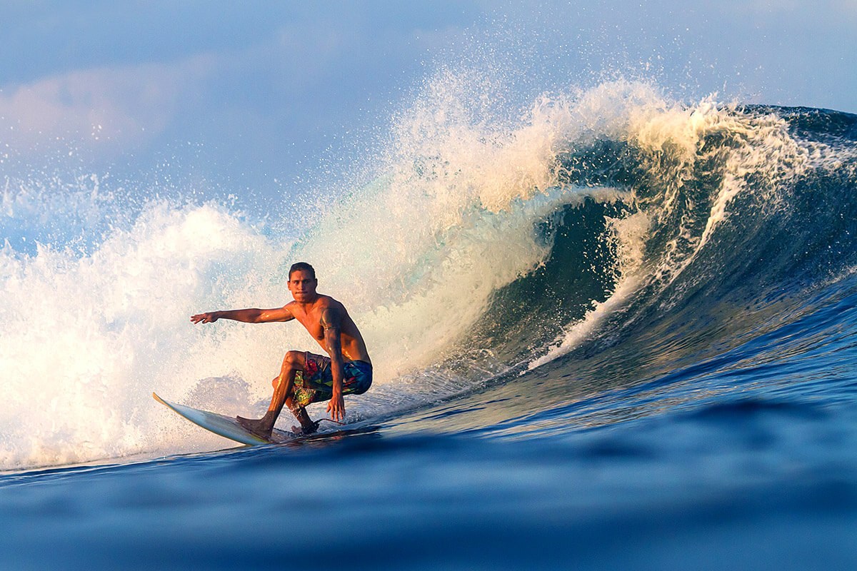Image of a Surfer on a big wave