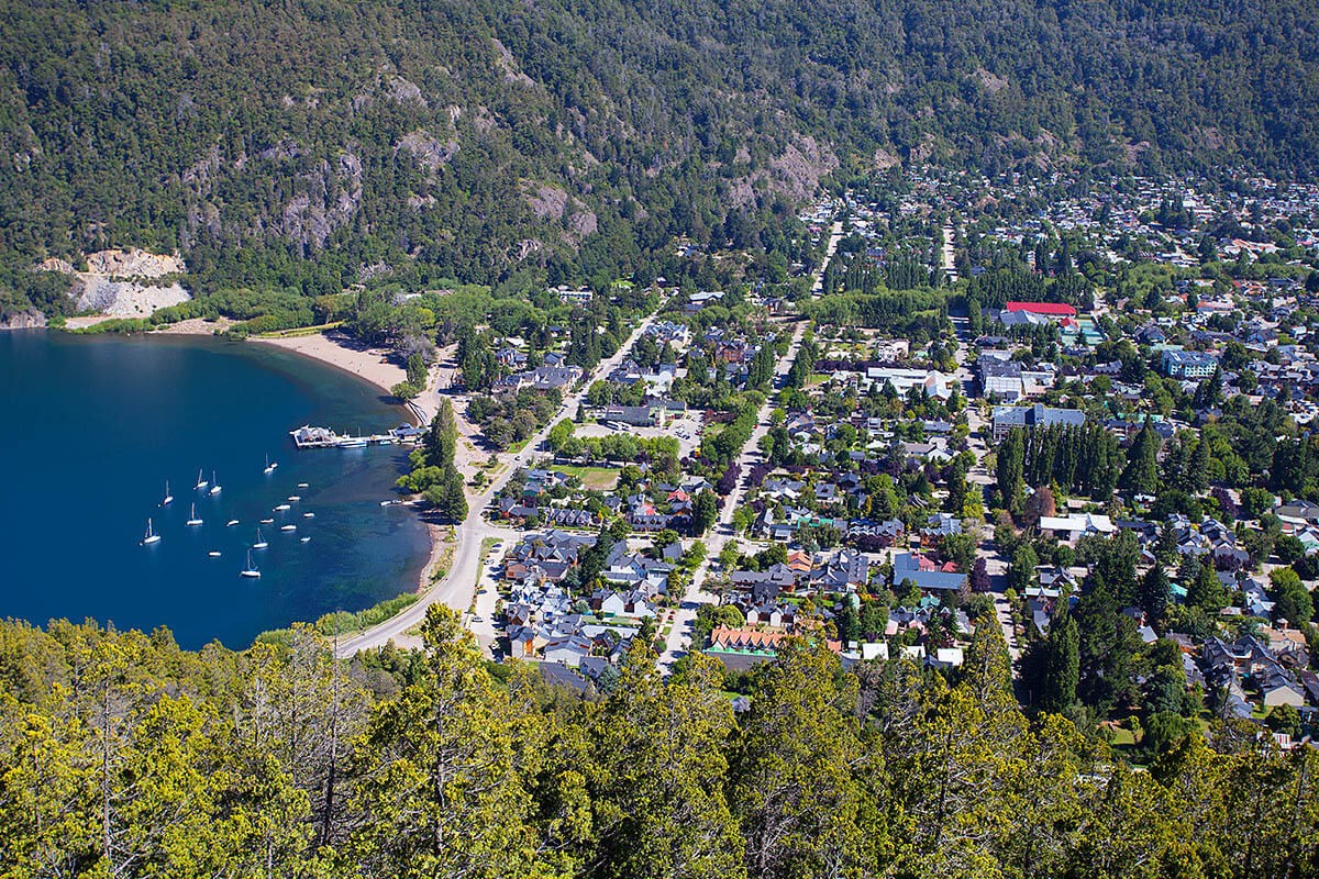 Excellent views of the city San Martin de los Andes, Argentina