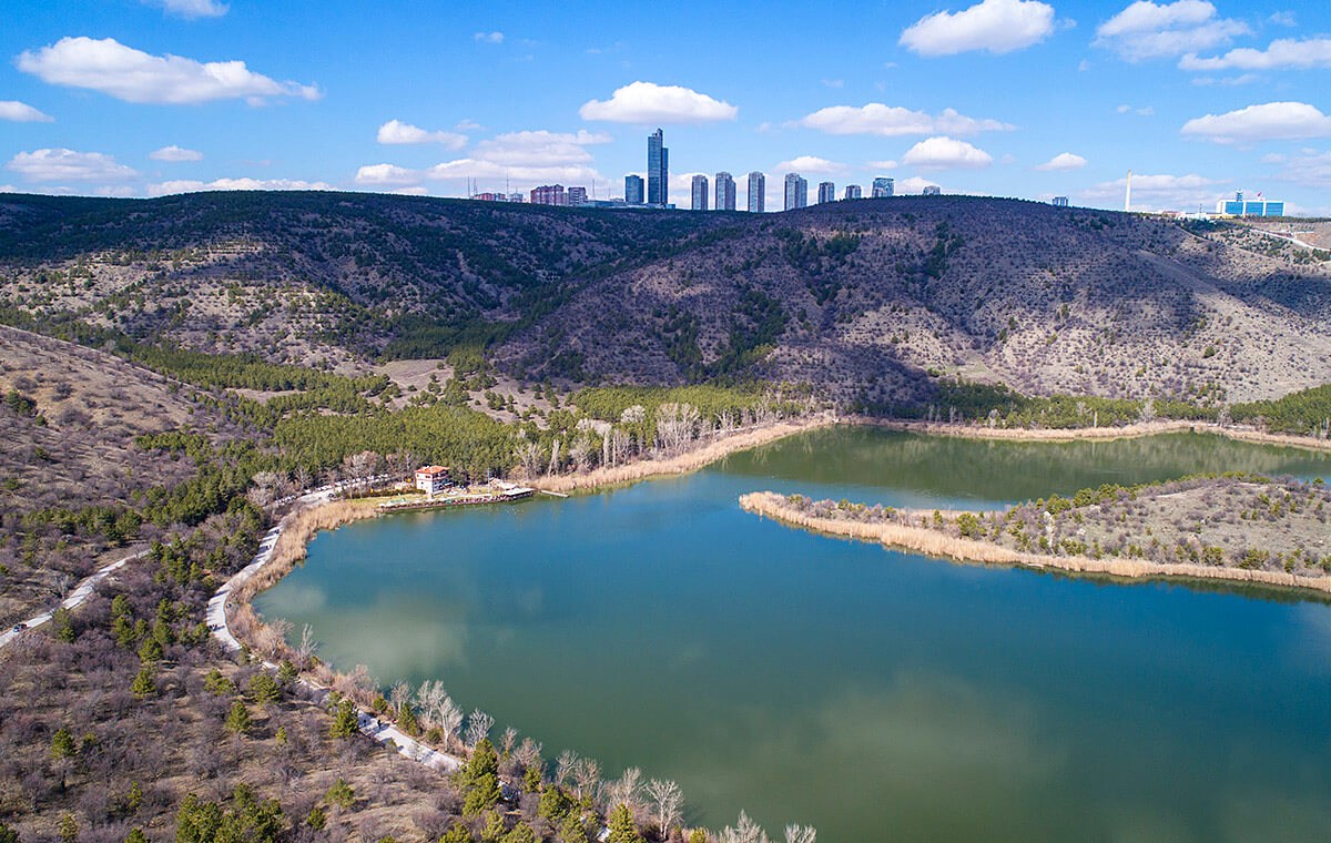 View of the Lake Eymir in Ankara, Turkey View of the Lake Eymir in Ankara, Turkey