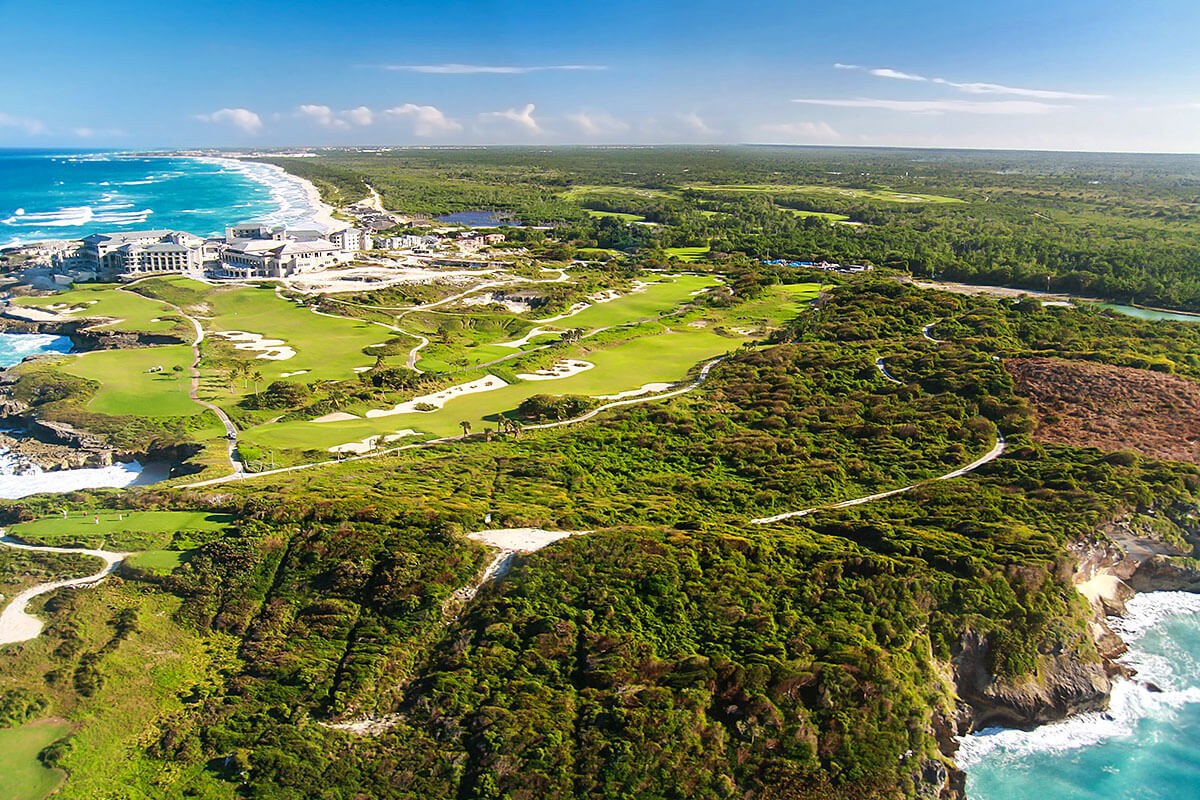 Panoramic aerial view of the city of Punta Cana, Dominican Republic Panoramic aerial view of the city of Punta Cana, Dominican Republic