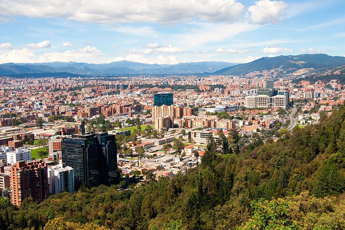 Magnificent view of the city of Bogota Magnificent view of the city of Bogota