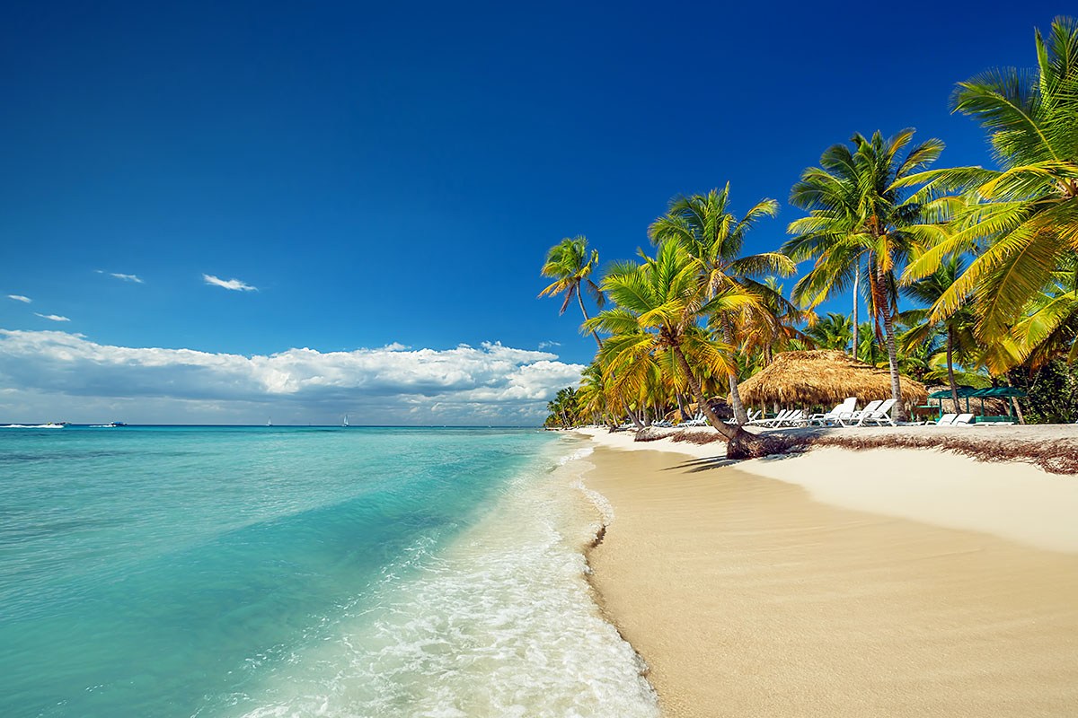 Excellent views of the coastline, Boca Chica city, Dominican Republic Excellent views of the coastline, Boca Chica city, Dominican Republic