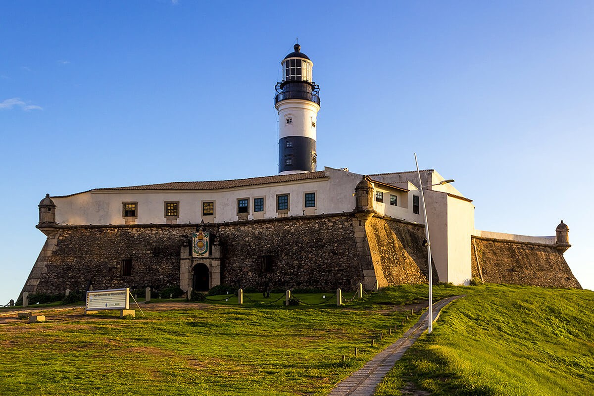 Image of famous landmark Farol da Barra, Salvador, Brazil Image of famous landmark Farol da Barra, Salvador, Brazil