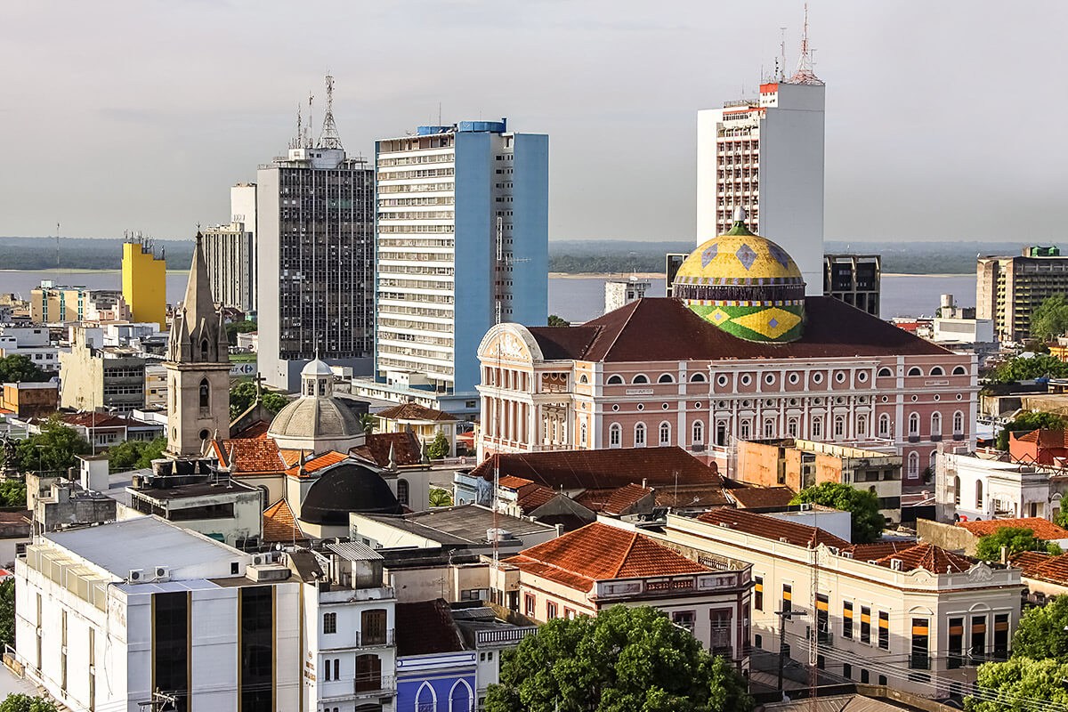 Image of the central part of the city of Manaus in Brazil Image of the central part of the city of Manaus in Brazil