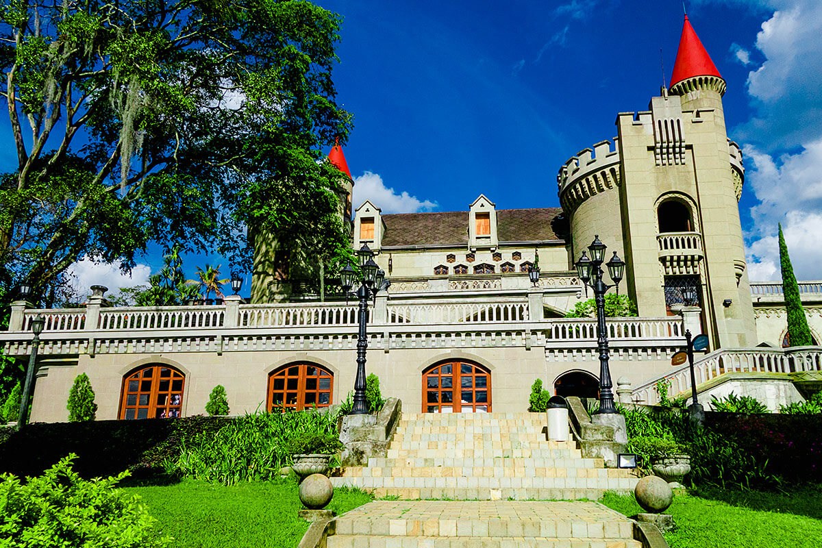 View of Gothic medieval Castle Museum in Medellin, Colombia View of Gothic medieval Castle Museum in Medellin, Colombia