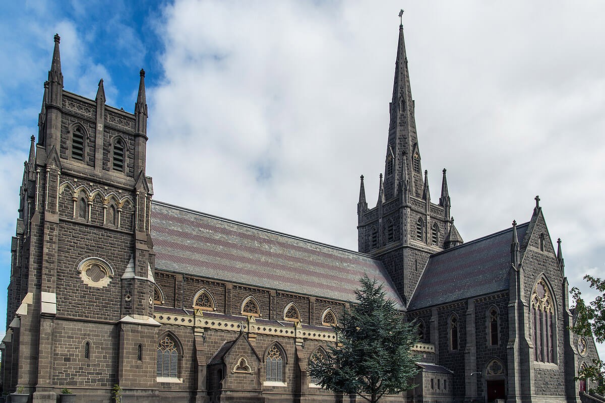 Image of Saint Mary of the Angels Basilica in city of Geelong, Australia Image of Saint Mary of the Angels Basilica in city of Geelong, Australia