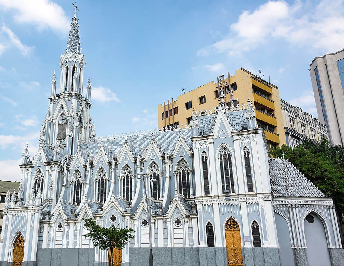 View of La Ermita Church in Cali, Colombia View of La Ermita Church in Cali, Colombia
