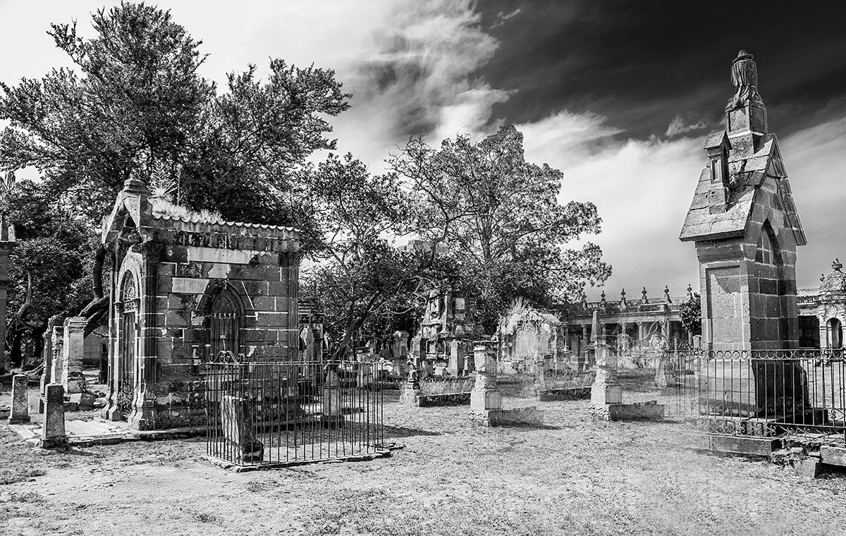 View of the Belen Cemetery, city of Guadalajara