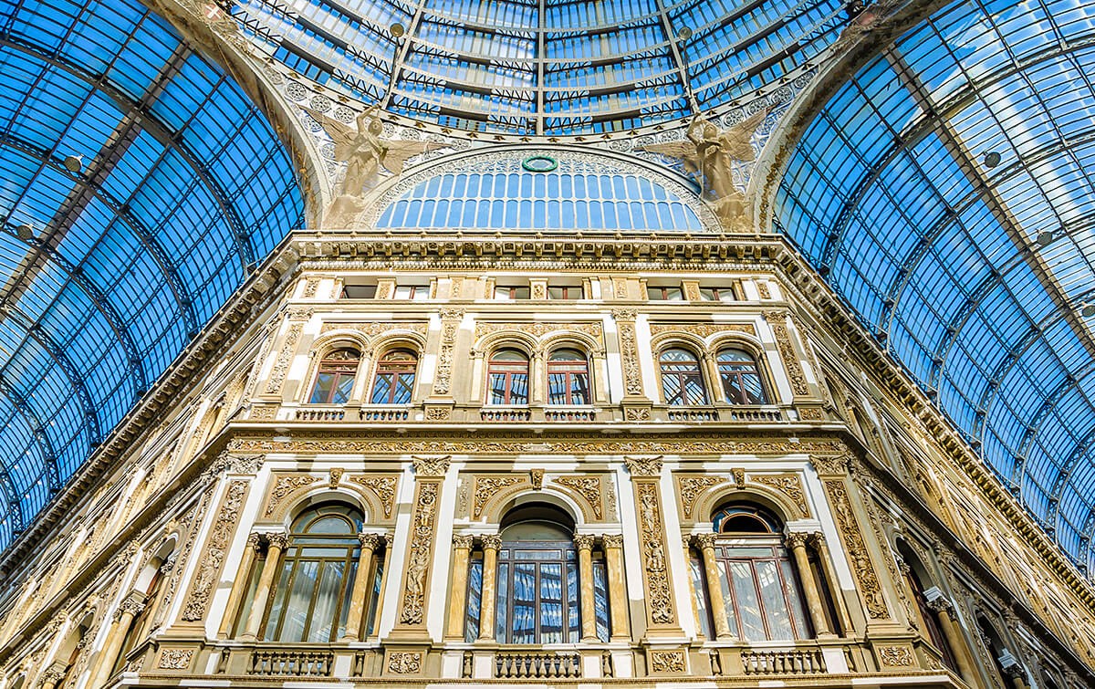 Image of Galleria Umberto is a public shopping gallery in Naples, Italy Image of Galleria Umberto is a public shopping gallery in Naples, Italy