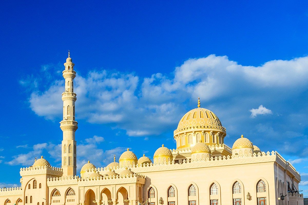 View of the Mosque El Mina Masjid, Hurghada, Egypt