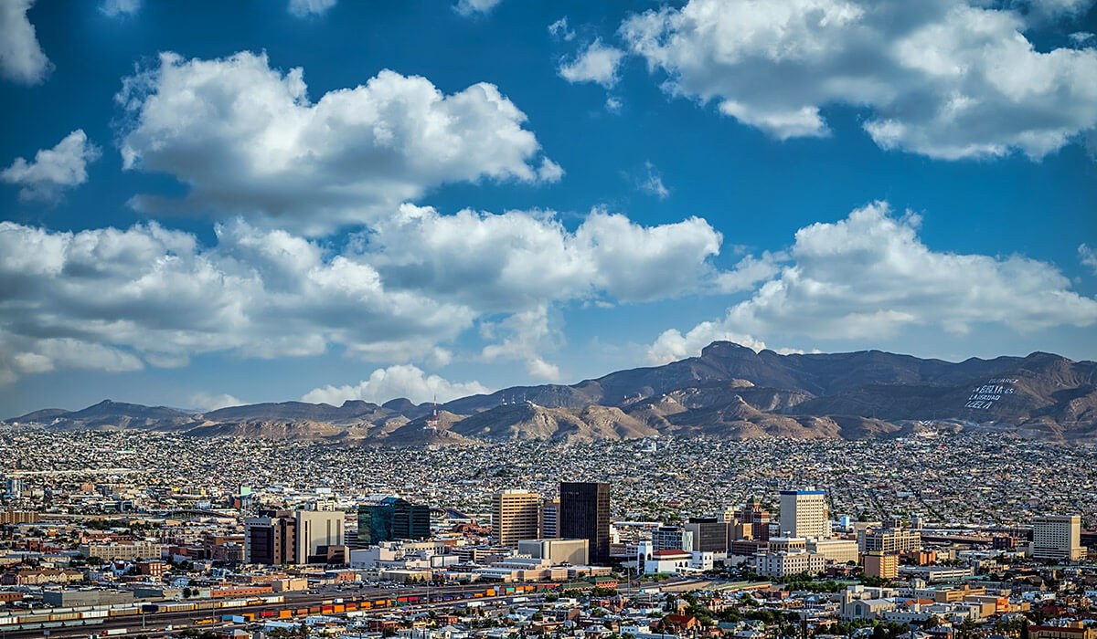 Panoramic view of mountains and buildings in Ciudad Juárez, Mexico Panoramic view of mountains and buildings in Ciudad Juárez, Mexico
