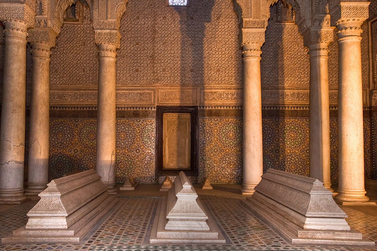 Saadien’s Tombs is a historic royal necropolis in Marrakesh, Morocco Saadien’s Tombs is a historic royal necropolis in Marrakesh, Morocco