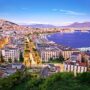 Panoramic view of the city of Naples, Italy