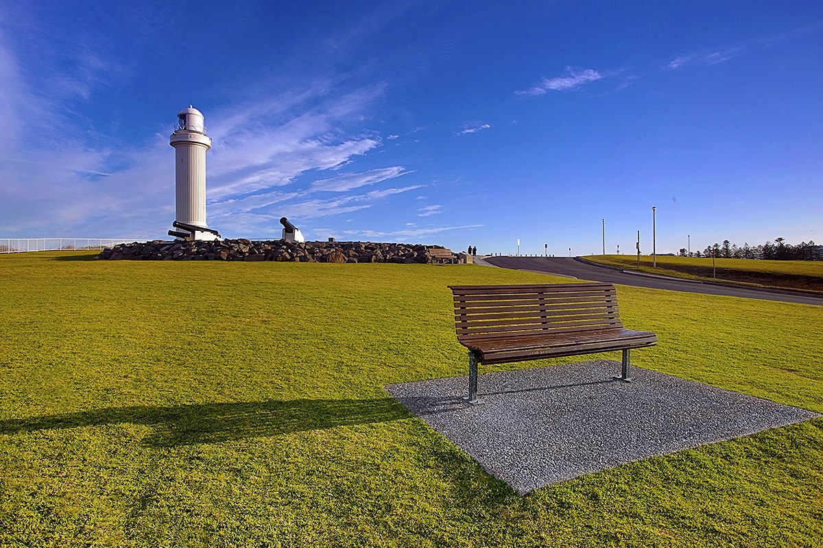 View of the Wollongong Lighthouse, Australia View of the Wollongong Lighthouse, Australia