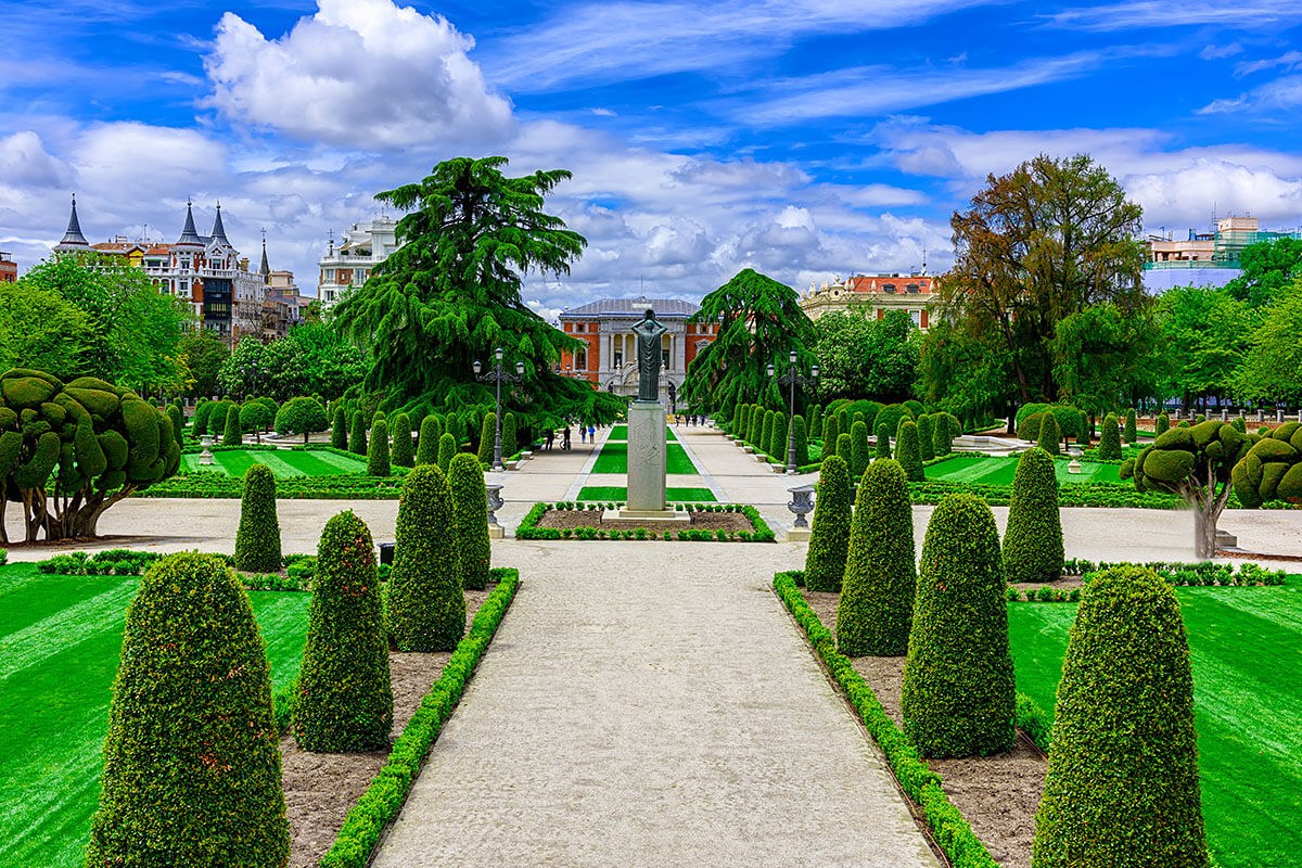 View of the Retiro Park is one of the largest parks of the city of Madrid View of the Retiro Park is one of the largest parks of the city of Madrid