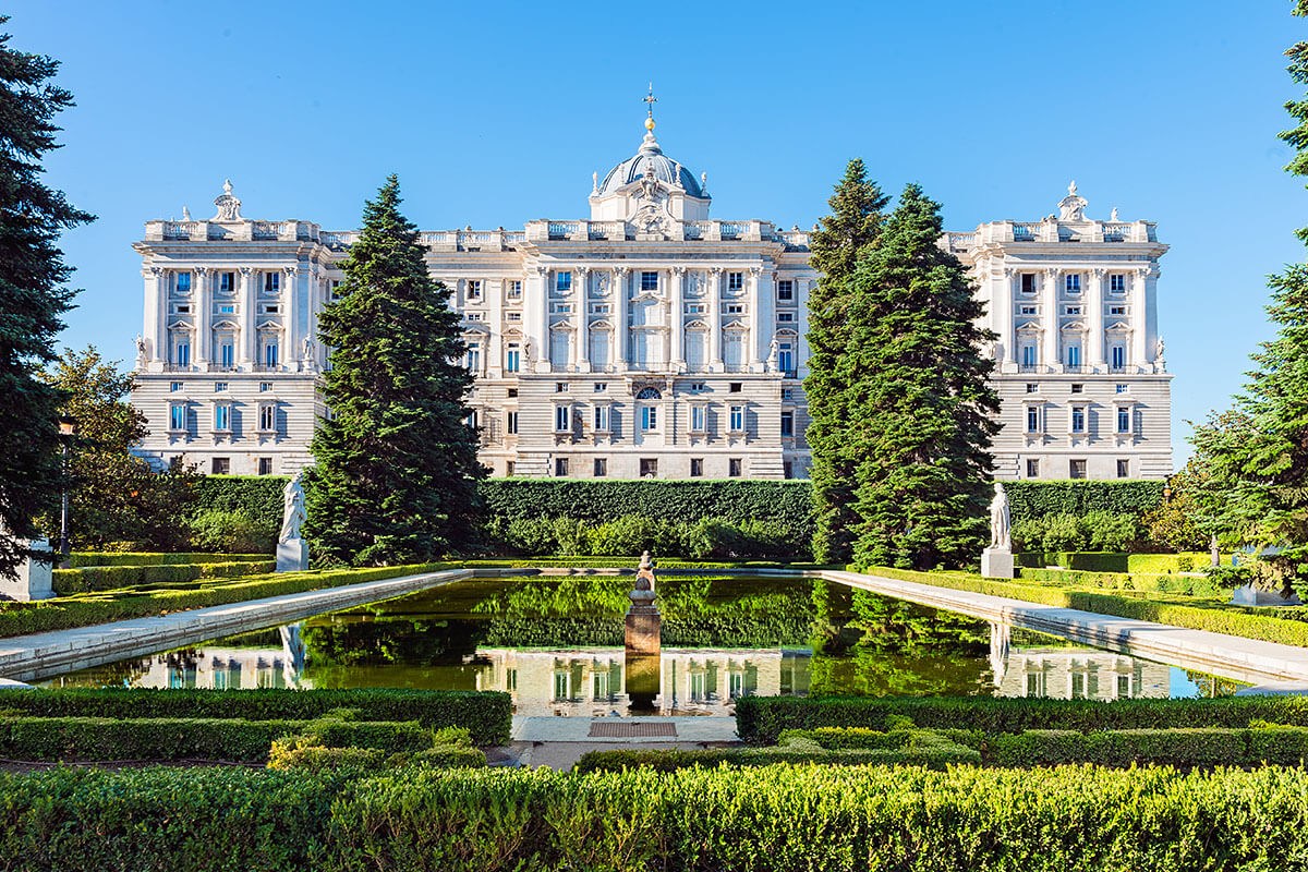 Image of the popular landmark the Royal Palace in Madrid, Spain Image of the popular landmark the Royal Palace in Madrid, Spain