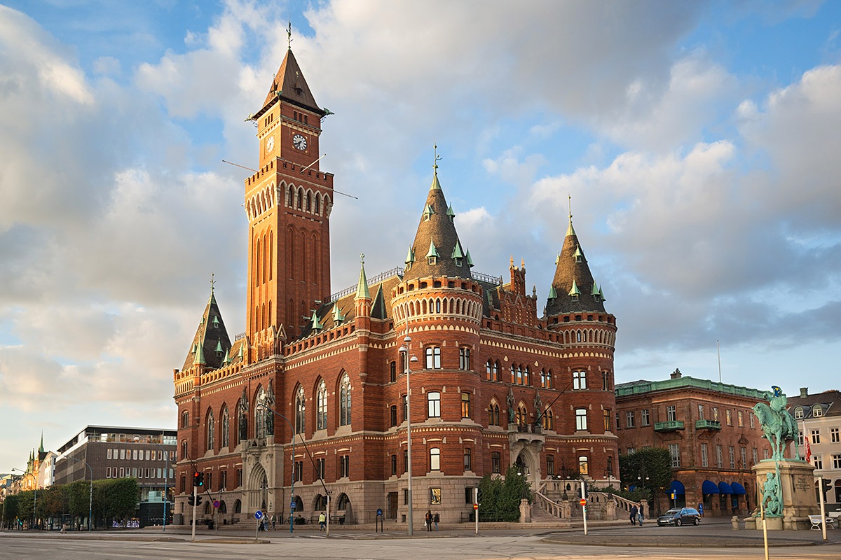 View of the Helsingborg City Hall-Radhuset