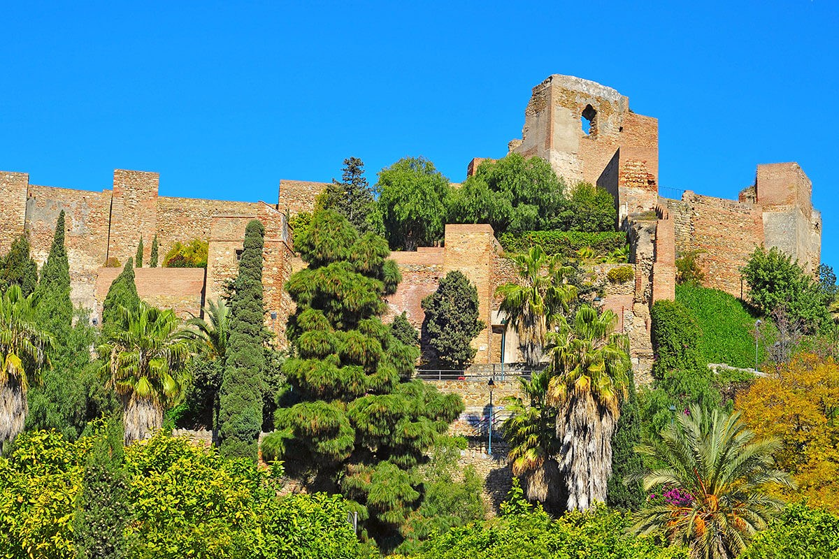 View of the Alcazaba of Malaga, Spain View of the Alcazaba of Malaga, Spain