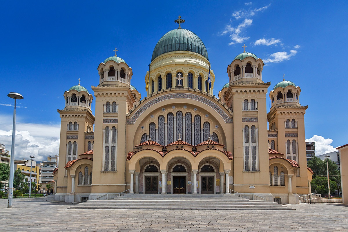 Image of Saint Andrew Cathedral Church, city of Patras, Greece Image of Saint Andrew Cathedral Church, city of Patras, Greece