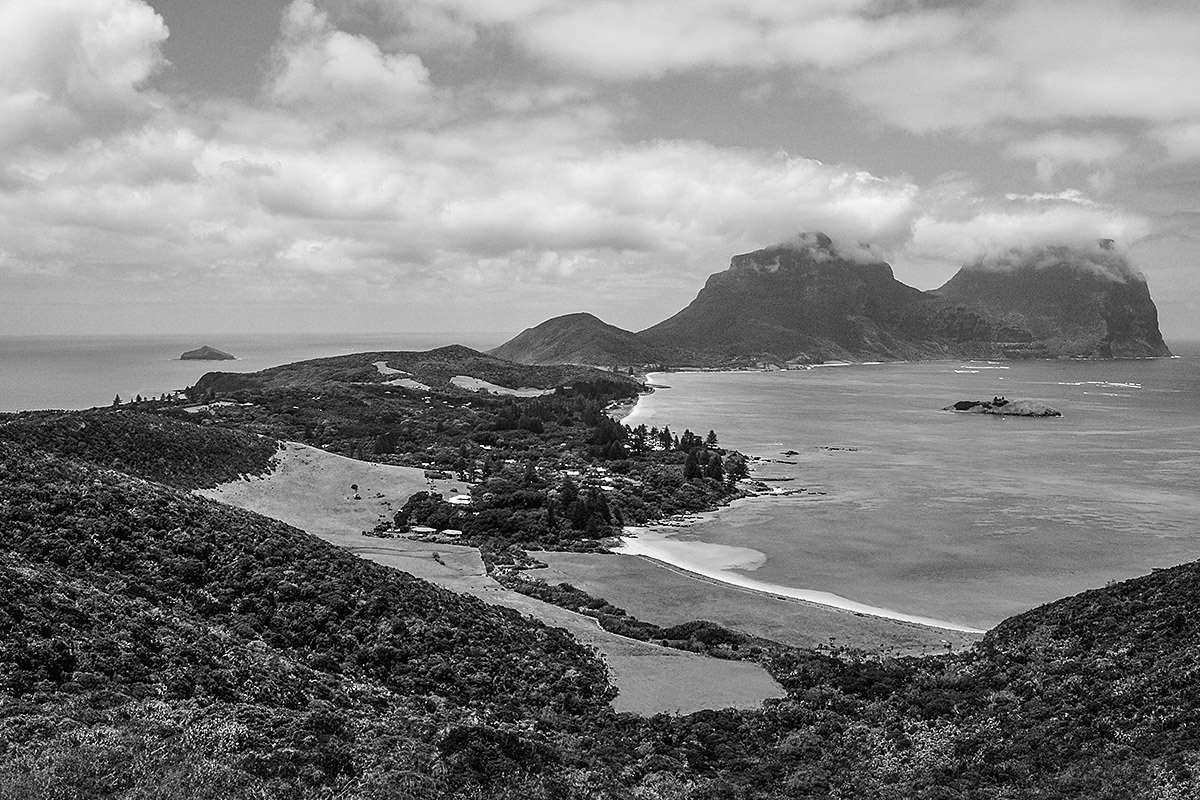 Image of the unique landscape of Lord Howe Island